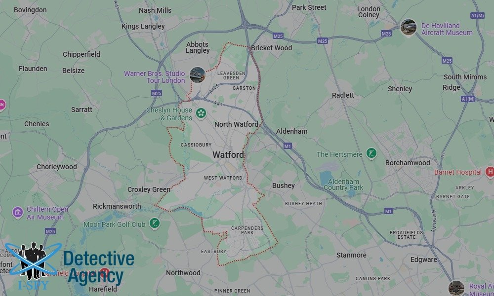 Our Detectives operate across the entire Watford area