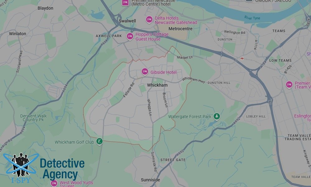 Our Detectives operate across the entire Whickham area