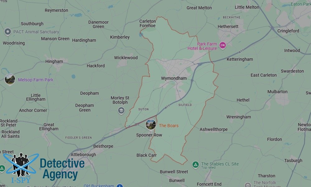 Our Detectives operate across the entire Wymondham area