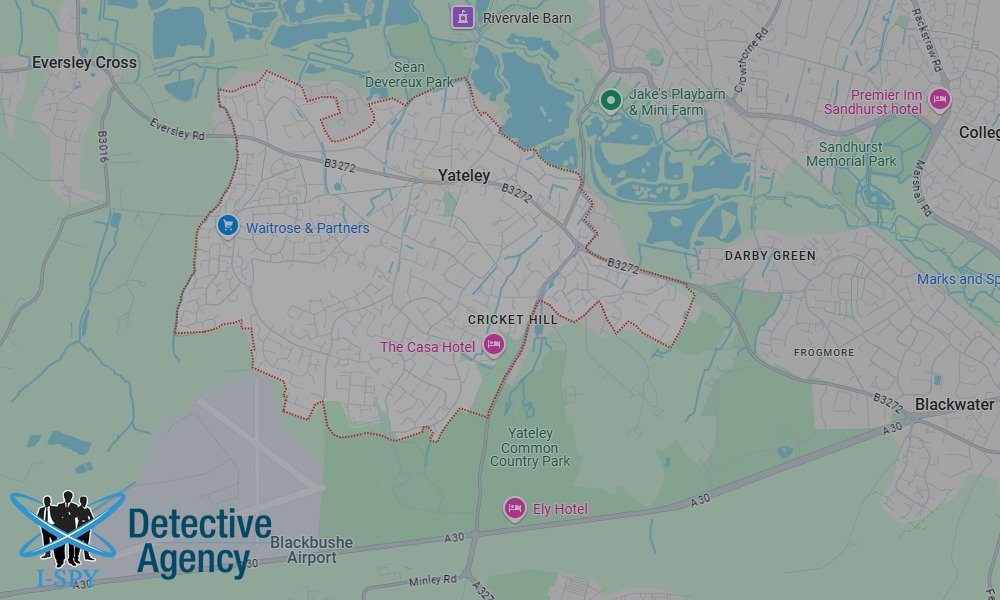 Our Detectives operate across the entire Yateley area