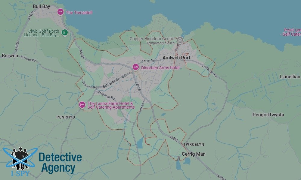 Our Detectives operate across the entire Amlwch area