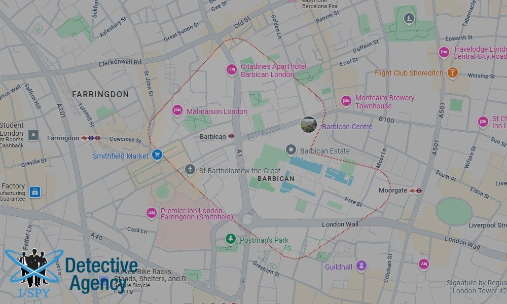 Our Detectives operate across the entire Barbican area