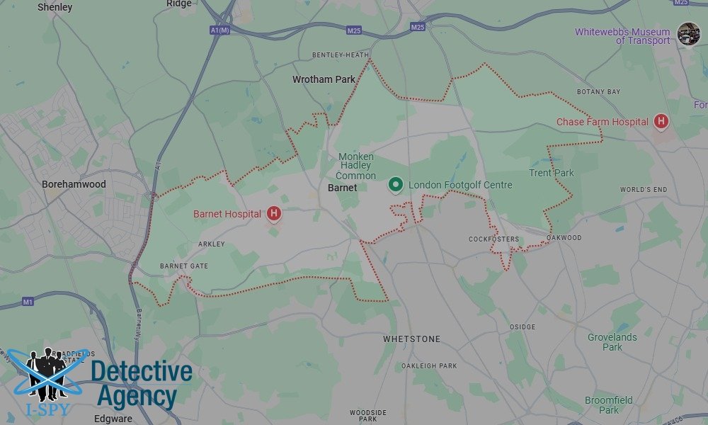 Our Detectives operate across the entire Barnet area