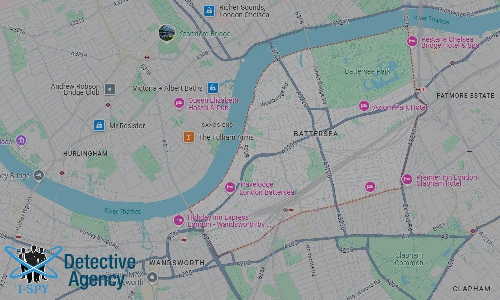 Our Detectives operate across the entire Battersea area