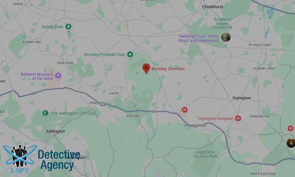 Our Detectives operate across the entire Bromley Common area
