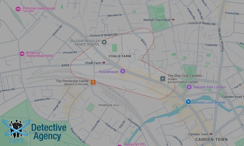 Our Detectives operate across the entire Chalk Farm area