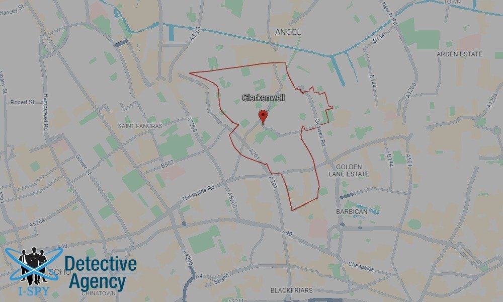 Our Detectives operate across the entire Clerkenwell area