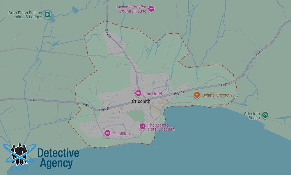 Our Detectives operate across the entire Criccieth area