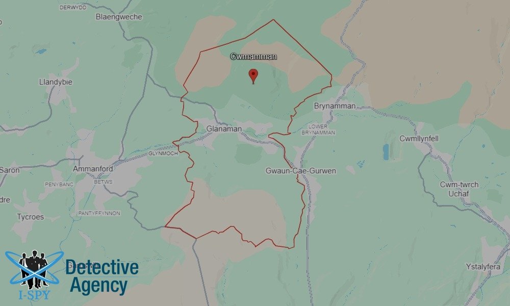 Our Detectives operate across the entire Cwmamman area