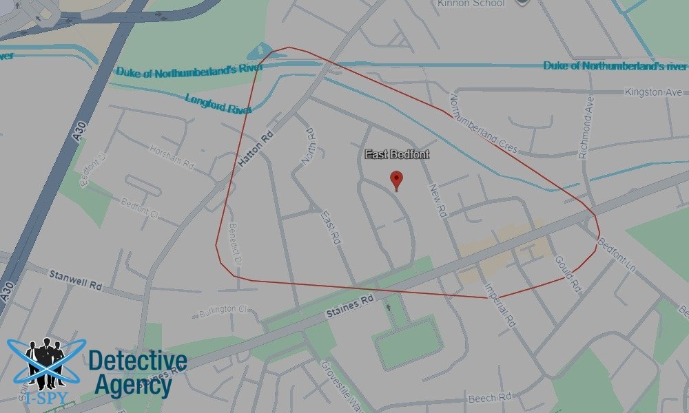 Our Detectives operate across the entire East Bedfont area