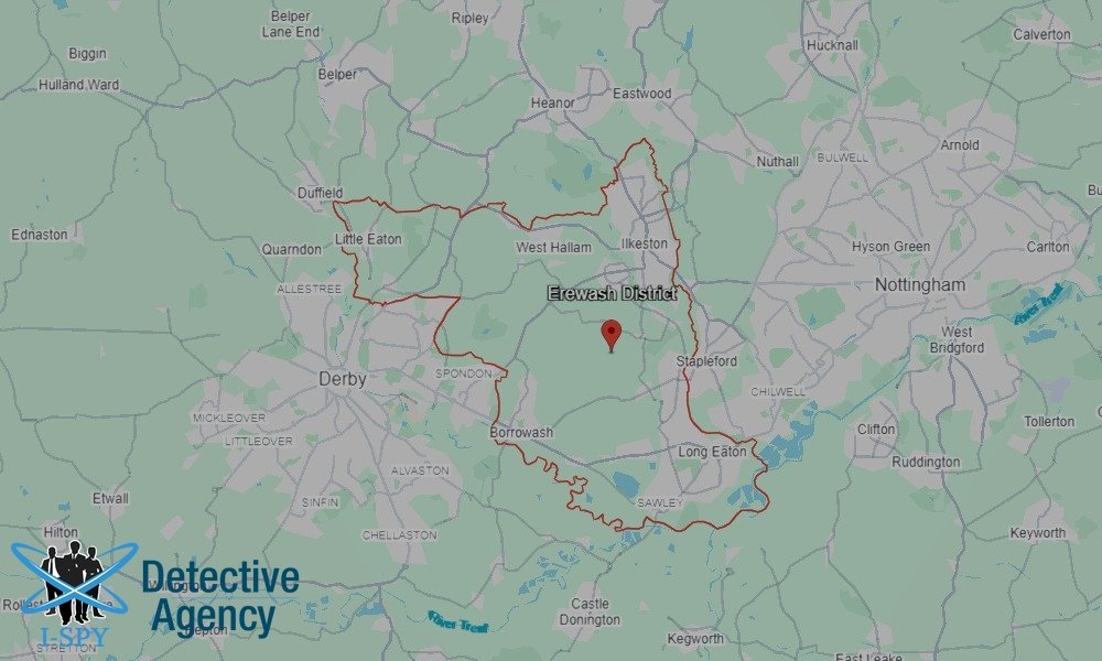 Our Detectives operate across the entire Erewash area