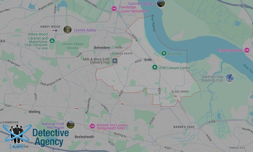 Our Detectives operate across the entire Erith area