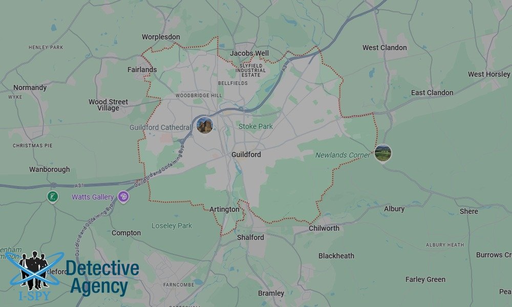 Our Detectives operate across the entire Guilford area