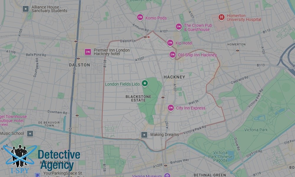 Our Detectives operate across the entire Hackney area