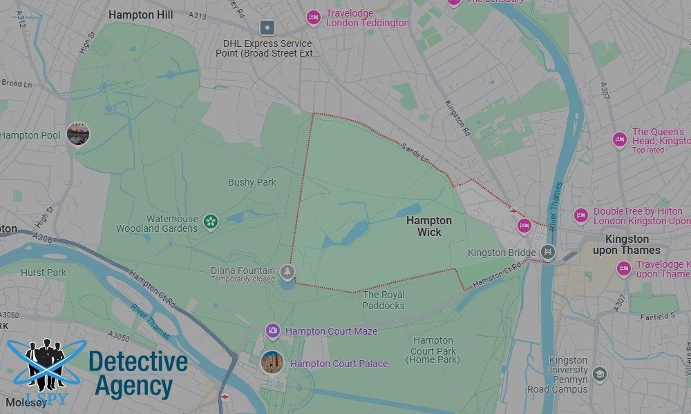 Our Detectives operate across the entire Hampton Wick area