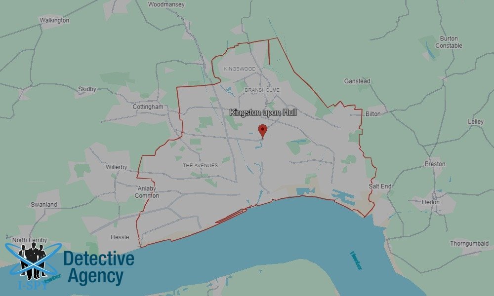 Our Detectives operate across the entire Kingston Upon Hull area