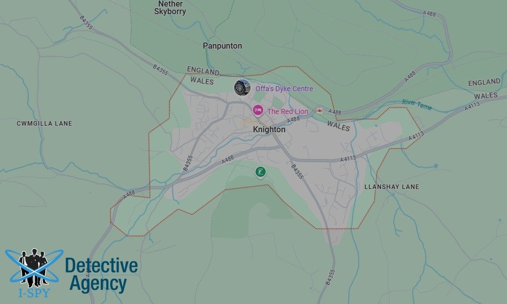 Our Detectives operate across the entire Knighton area