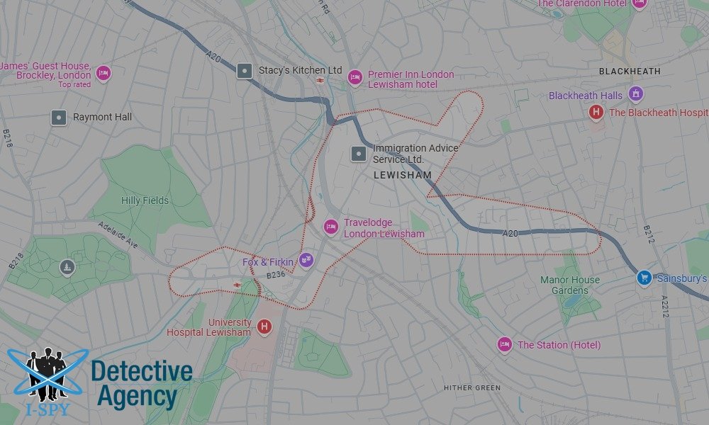 Our Detectives operate across the entire Lewisham area