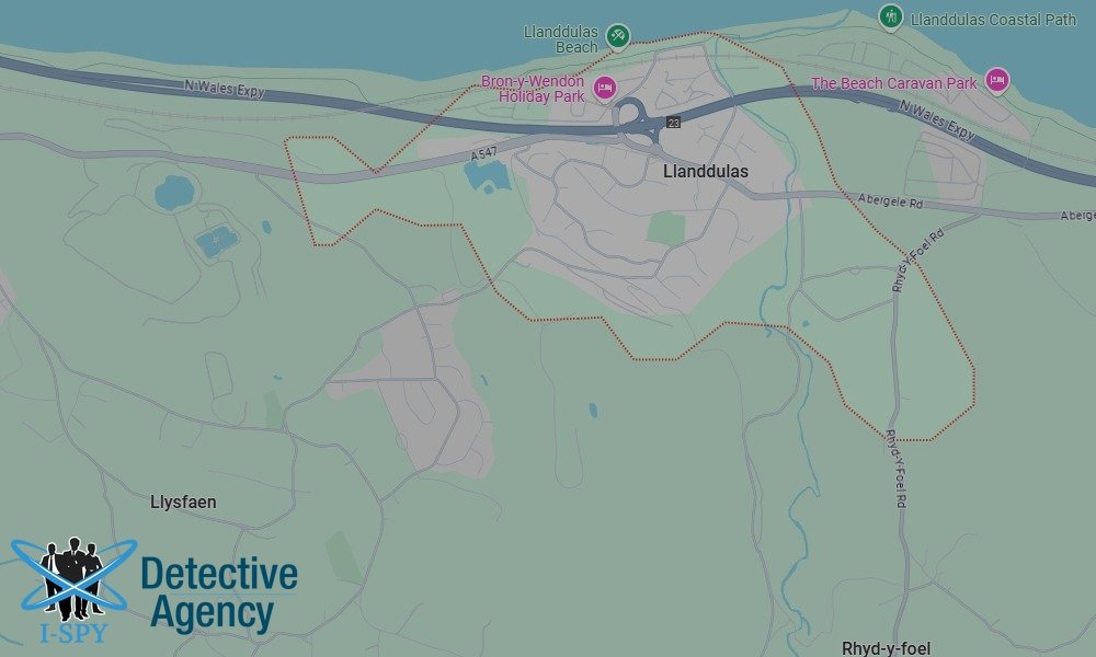 Our Detectives operate across the entire Llanddulas area