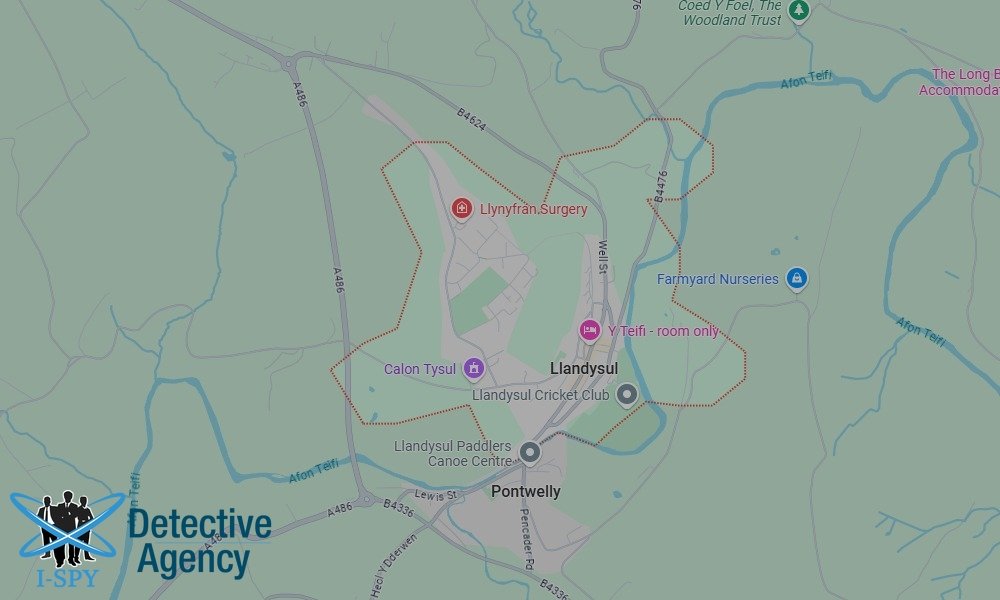 Our Detectives operate across the entire Llandysul area