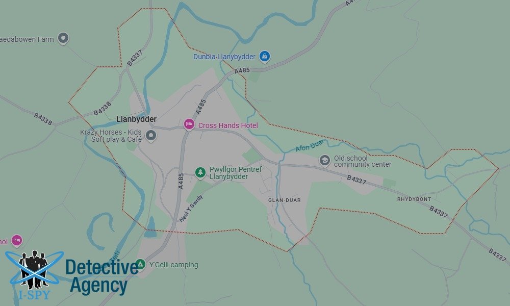 Our Detectives operate across the entire Llanybydder area