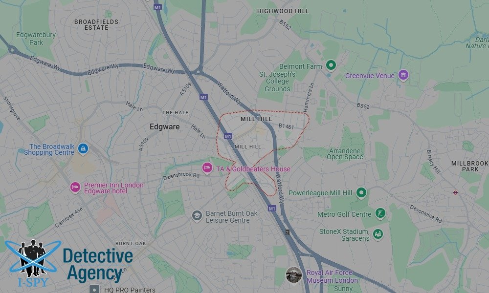 Our Detectives operate across the entire Mill Hill area