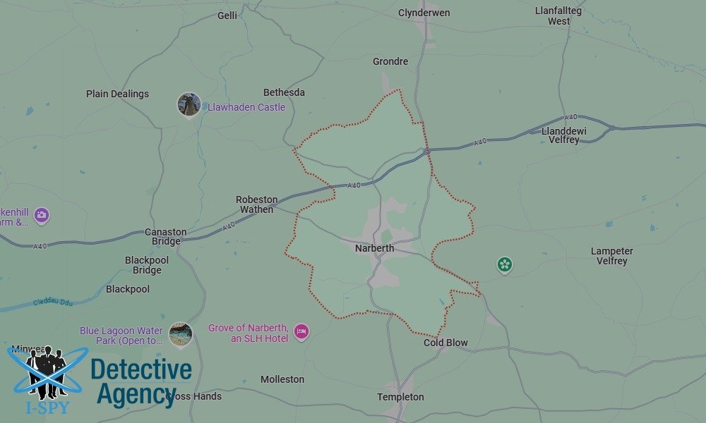 Our Detectives operate across the entire Narberth area