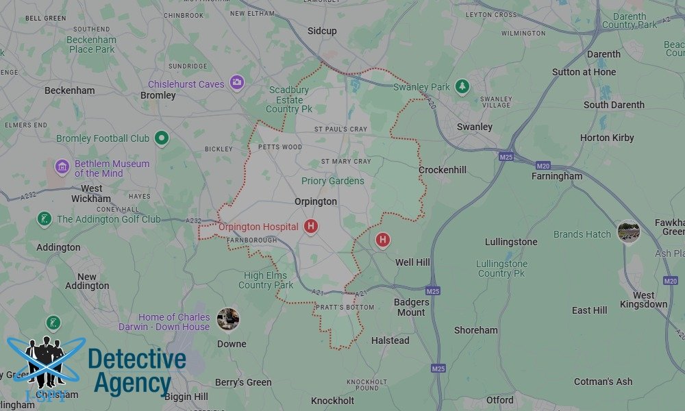 Our Detectives operate across the entire Orpington area