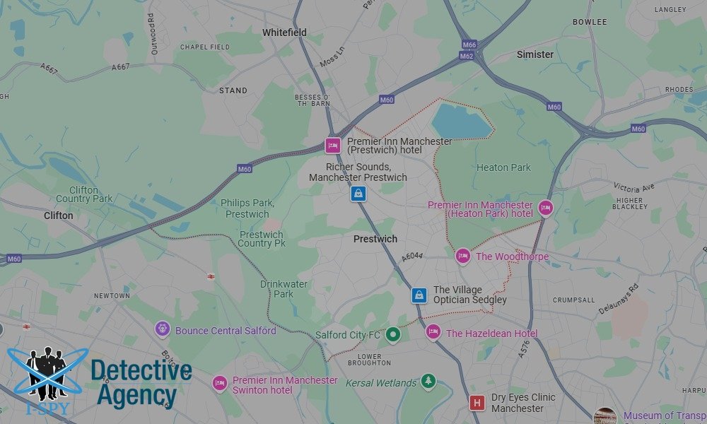 Our Detectives operate across the entire Prestwich area