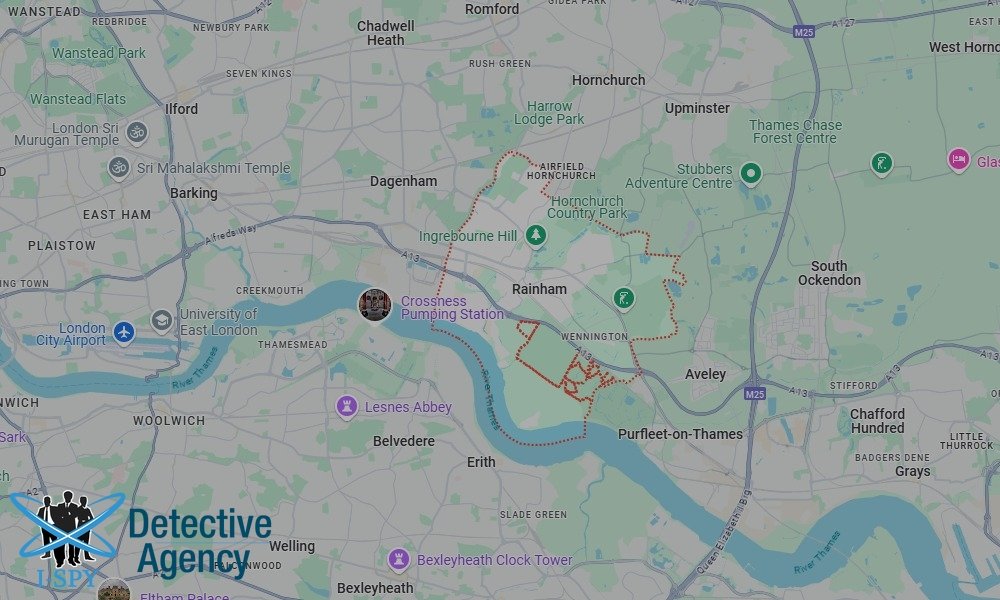Our Detectives operate across the entire Rainham area