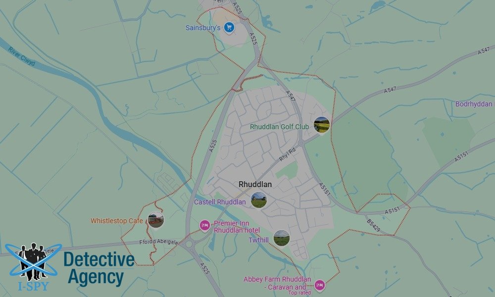 Our Detectives operate across the entire Rhuddlan area
