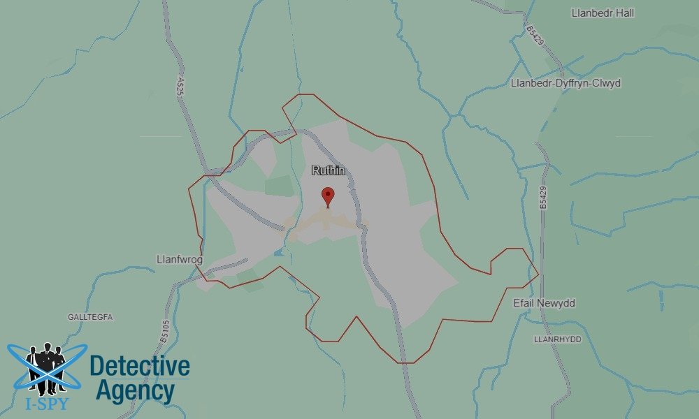 Our Detectives operate across the entire Ruthin area