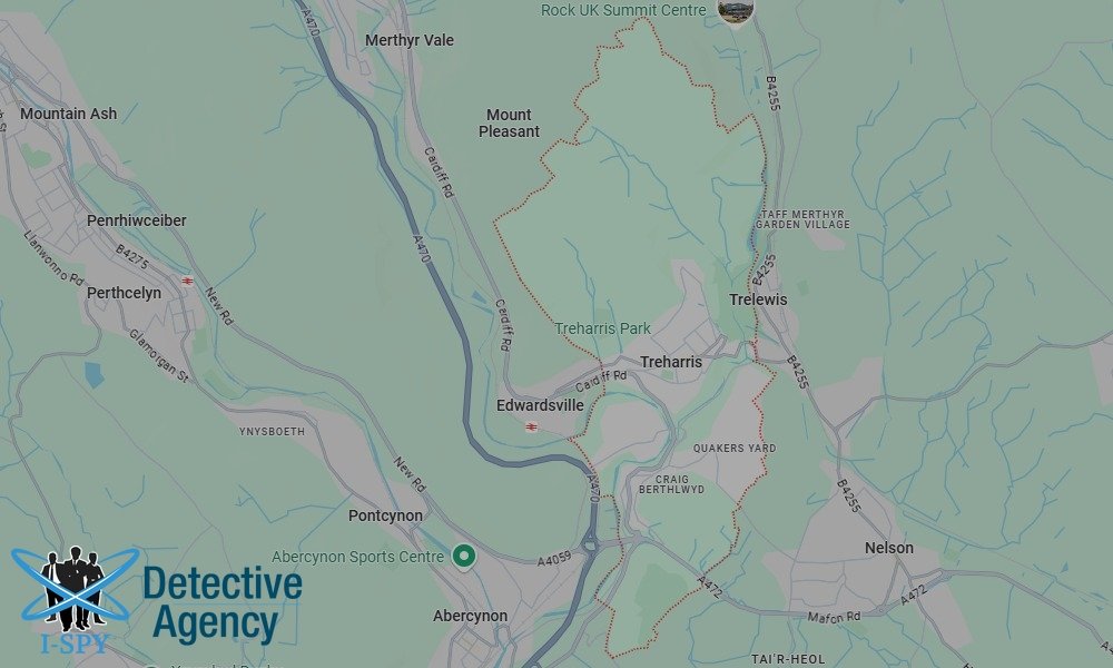 Our Detectives operate across the entire Treharris area