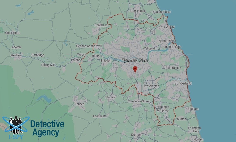 Our Detectives operate across the entire Tyne And Wear area