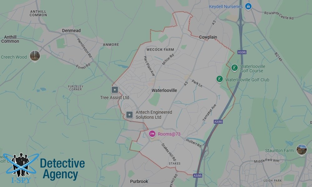 Our Detectives operate across the entire Waterlooville area
