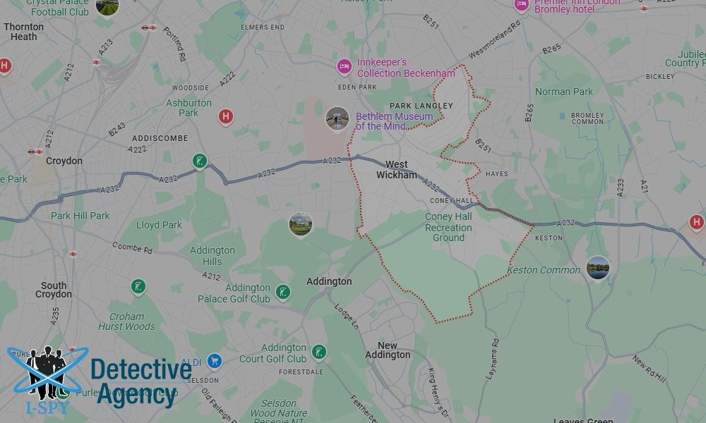 Our Detectives operate across the entire West Wickham area
