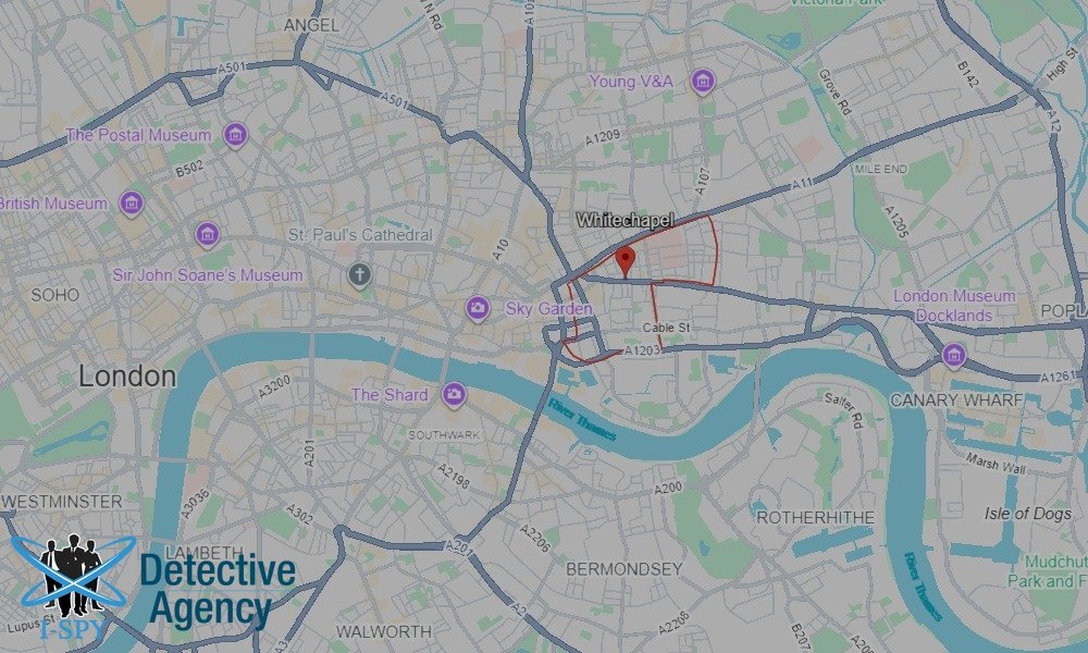 Our Detectives operate across the entire Whitechapel area