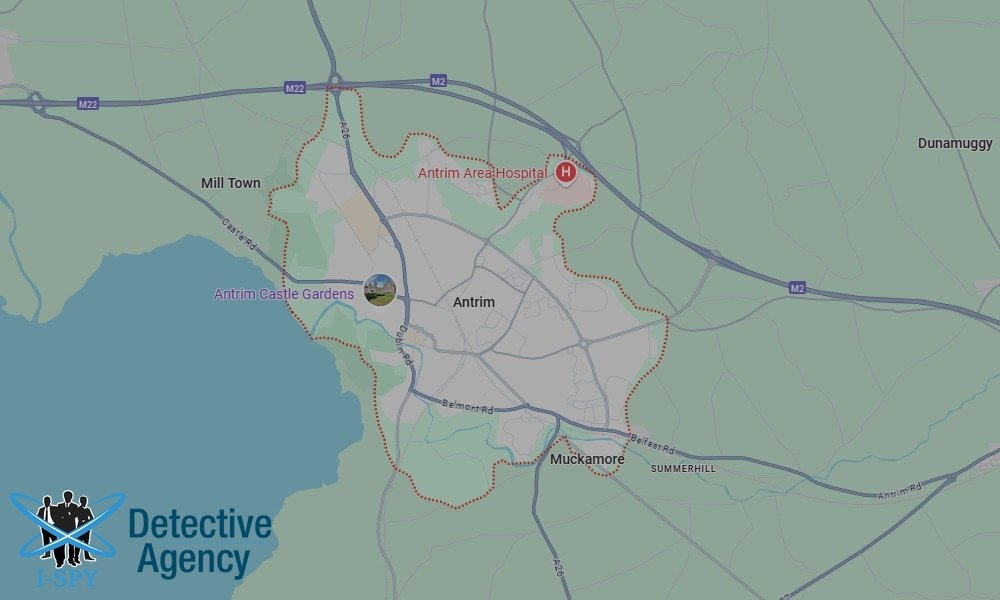Locations our Tracing Agents serve in Antrim