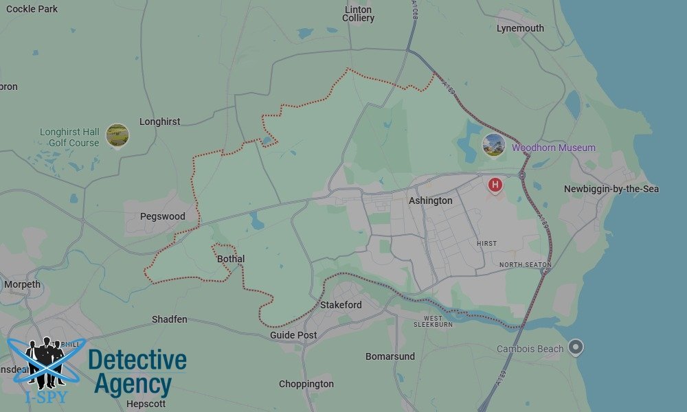 Locations our Tracing Agents serve in Ashington