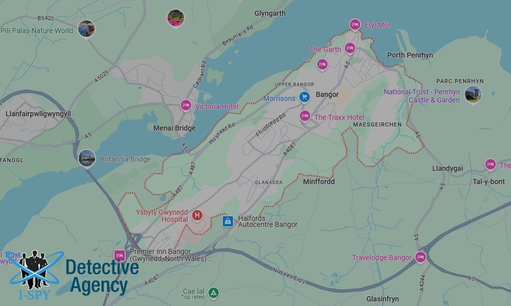Locations our Tracing Agents serve in Bangor