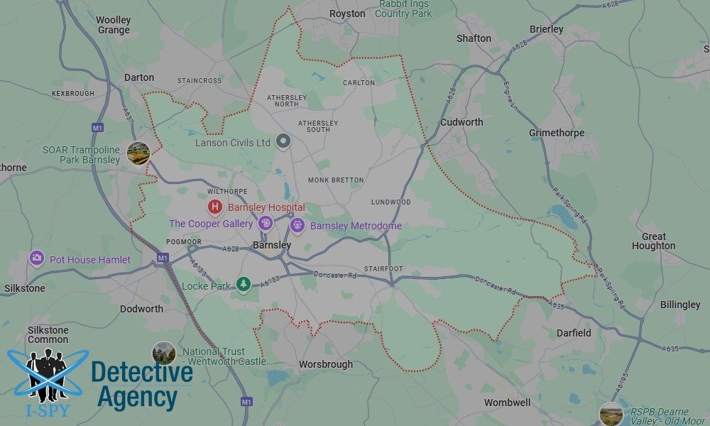 Locations our Tracing Agents serve in Barnsley