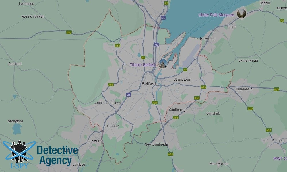 Locations our Tracing Agents serve in Belfast