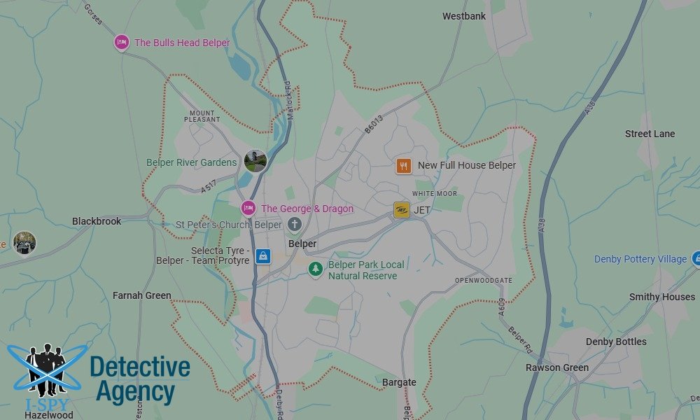 Locations our Tracing Agents serve in Belper