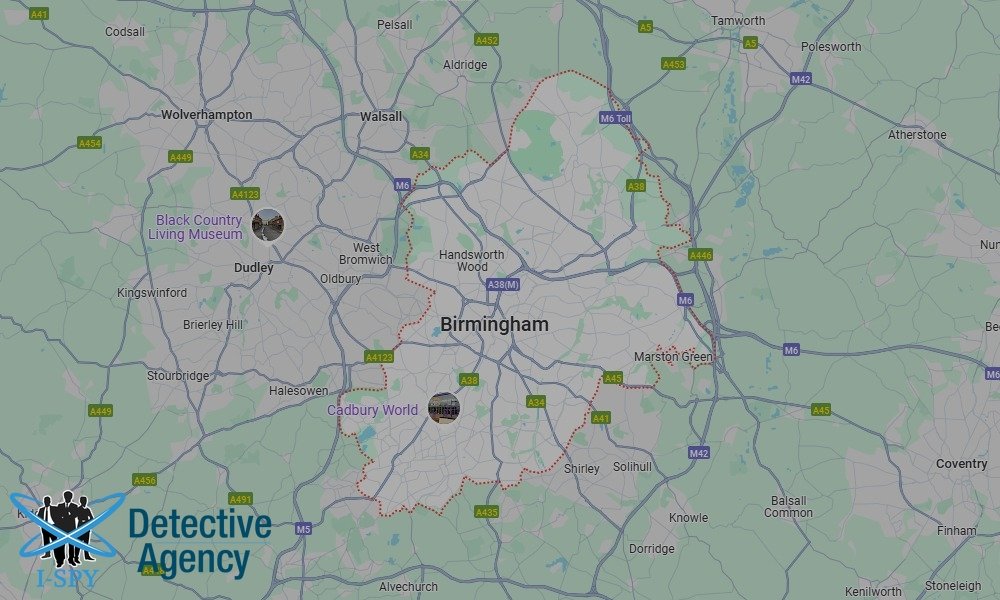 Locations our Tracing Agents serve in Birmingham