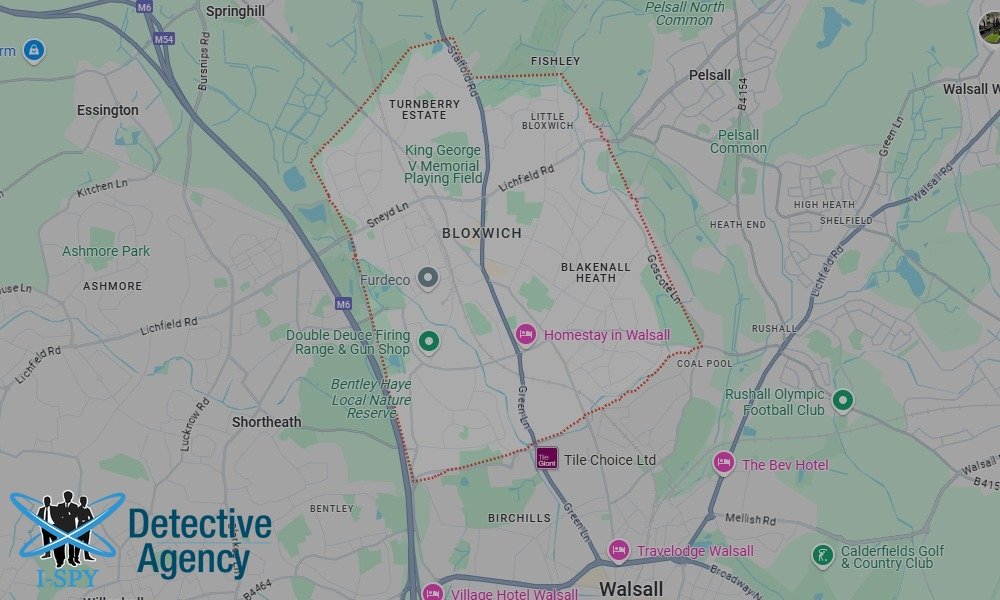 Locations our Tracing Agents serve in Bloxwich