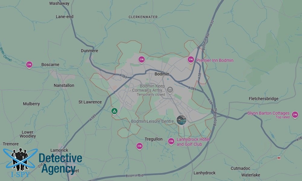 Locations our Tracing Agents serve in Bodmin