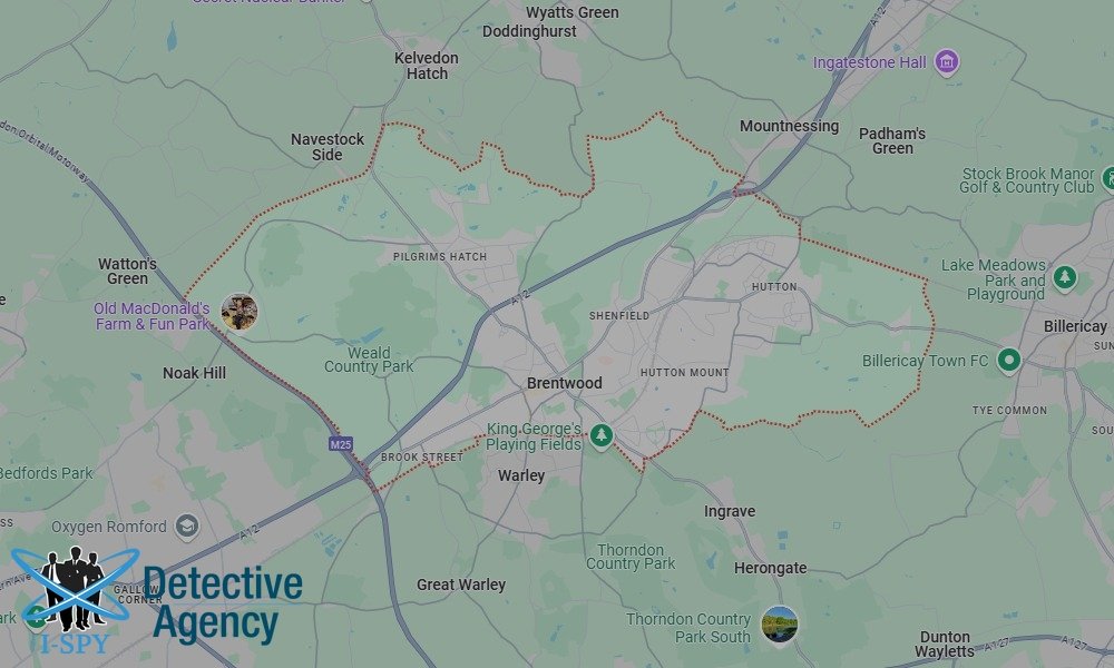 Locations our Tracing Agents serve in Brentwood