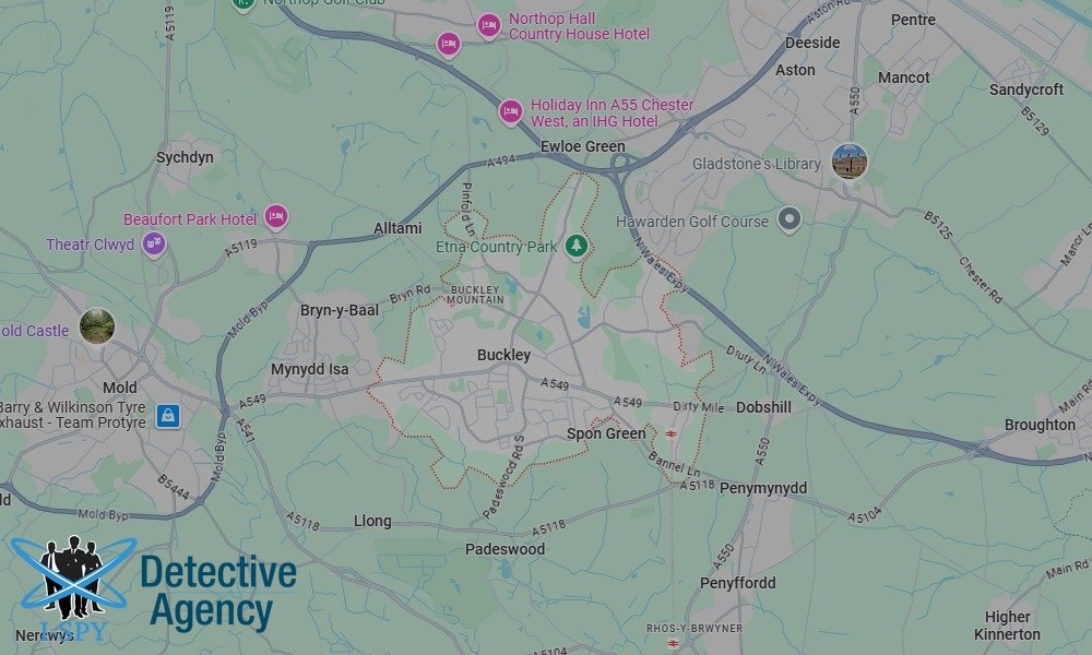 Locations our Tracing Agents serve in Buckley