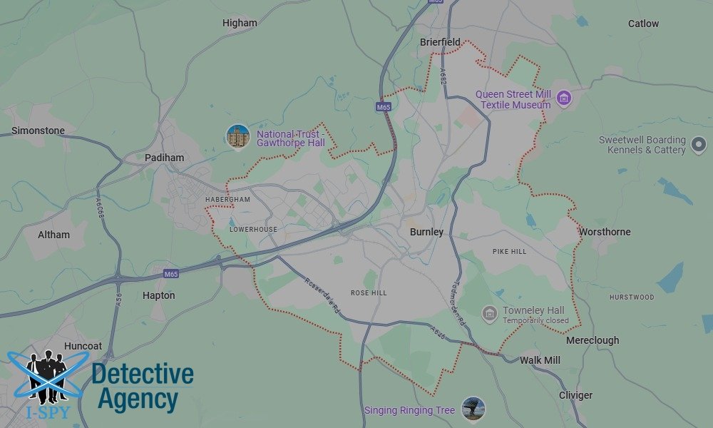 Locations our Tracing Agents serve in Burnley