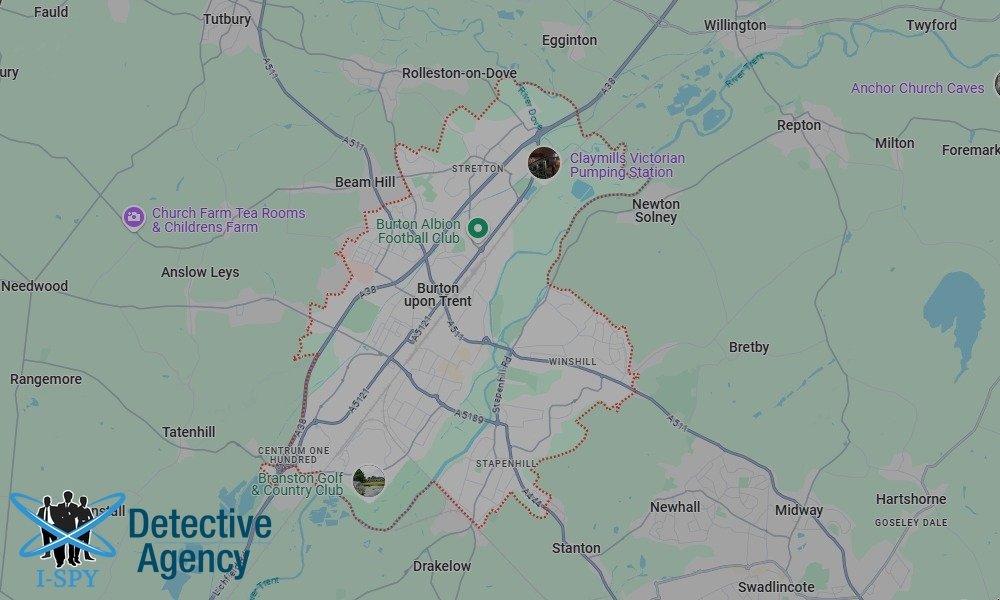 Locations our Tracing Agents serve in Burton-upon-Trent